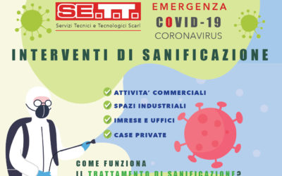 Emergenza Covid-19 Coronavirus. Interventi di sanificazione.